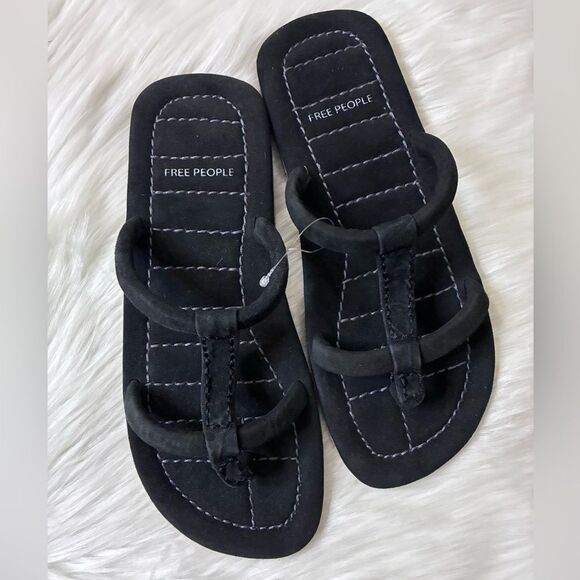 NWOT Free People Hadden Slide Sandal in Black - Picture 7 of 7